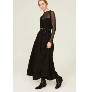 PAMELA LOVE M MAXI DRESS BLACK SHEER
VICTORIAN ADAMS LONG SLEEVE PUNK GOTH
ROCK